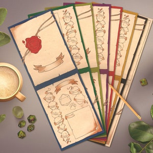 Initiative-tracker voor Dungeons and Dragons: geïllustreerd en opvouwbaar