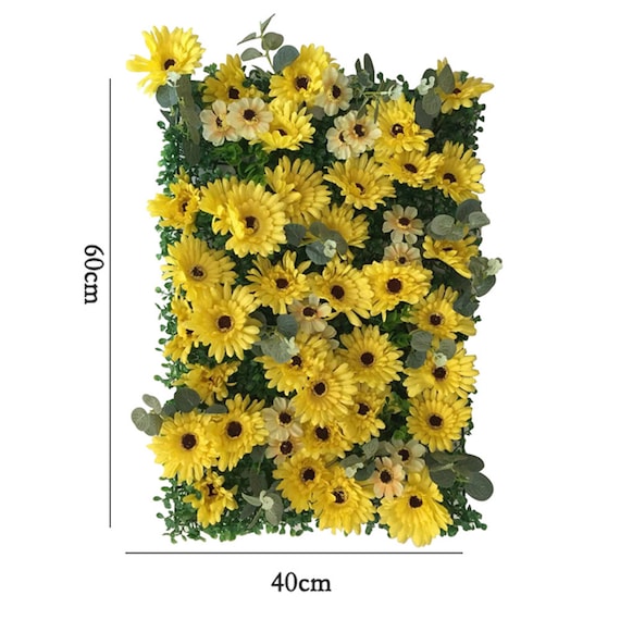 Sunflowers Artificial Flower Wall Panels 3D Sunflowers Wall Etsy