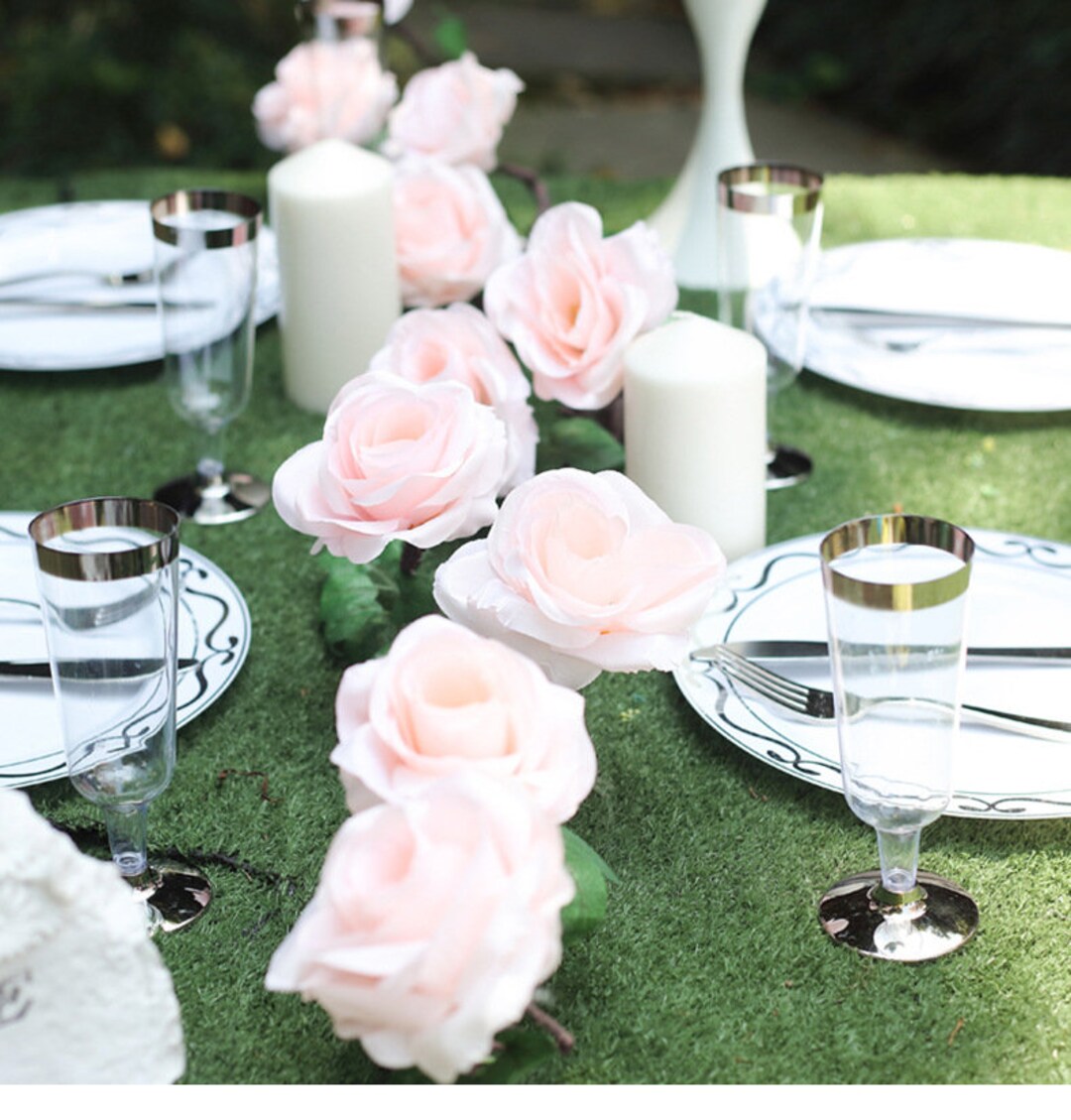 Aodebiao10 Têtes Artificielles Fausses Lys en Soie Fleur Bouquet de Mariée Décoration de Fête de Mariage Fête des Mères Pâques Maison Cuisine Décorations de Mariage Nouvel An Printemps