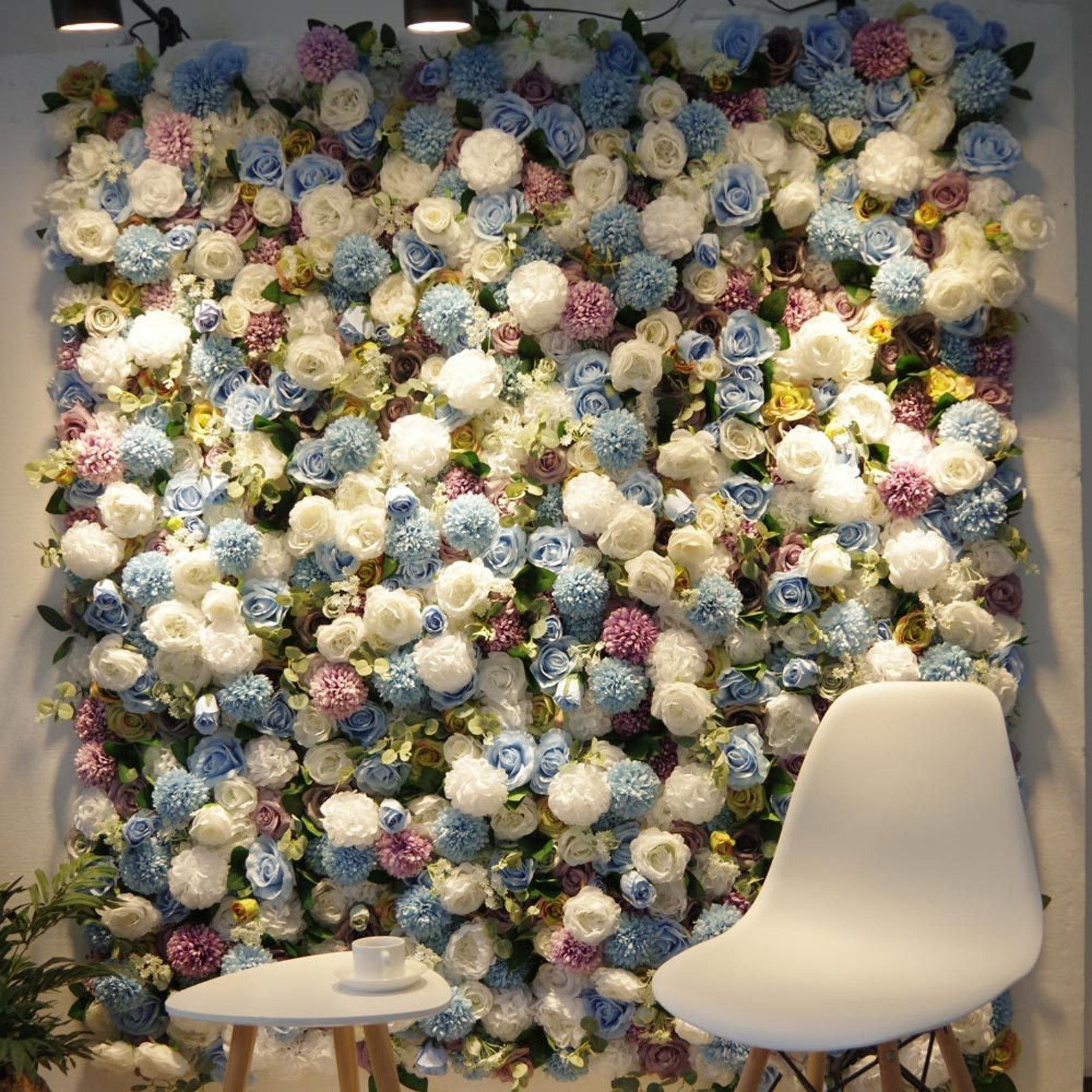 Artificial Rose Flower Wall Panel Backdrop Wedding Arrangement Etsy