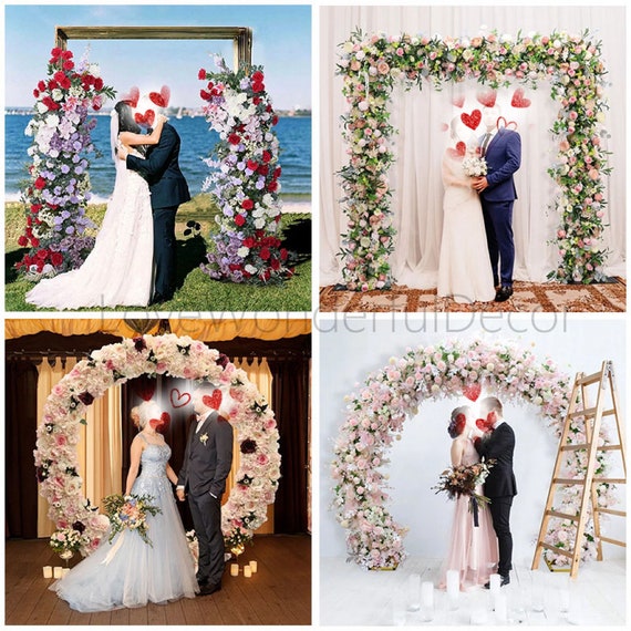 Acquista Fiori artificiali Decorazione di nozze Fila, Arco Peonie di seta Rosa Arco artificiale Decorazione di fiori Decorazioni per ricevimenti/banchetti in Italia a partire da 8.31