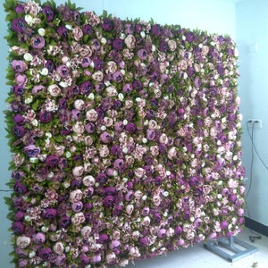 Parete floreale con rose, 3D, fiori artificiali fatti a mano, per matrimoni, feste, negozi, case, saloni, decorazioni per baby shower, fondali fotografici, pannelli floreali