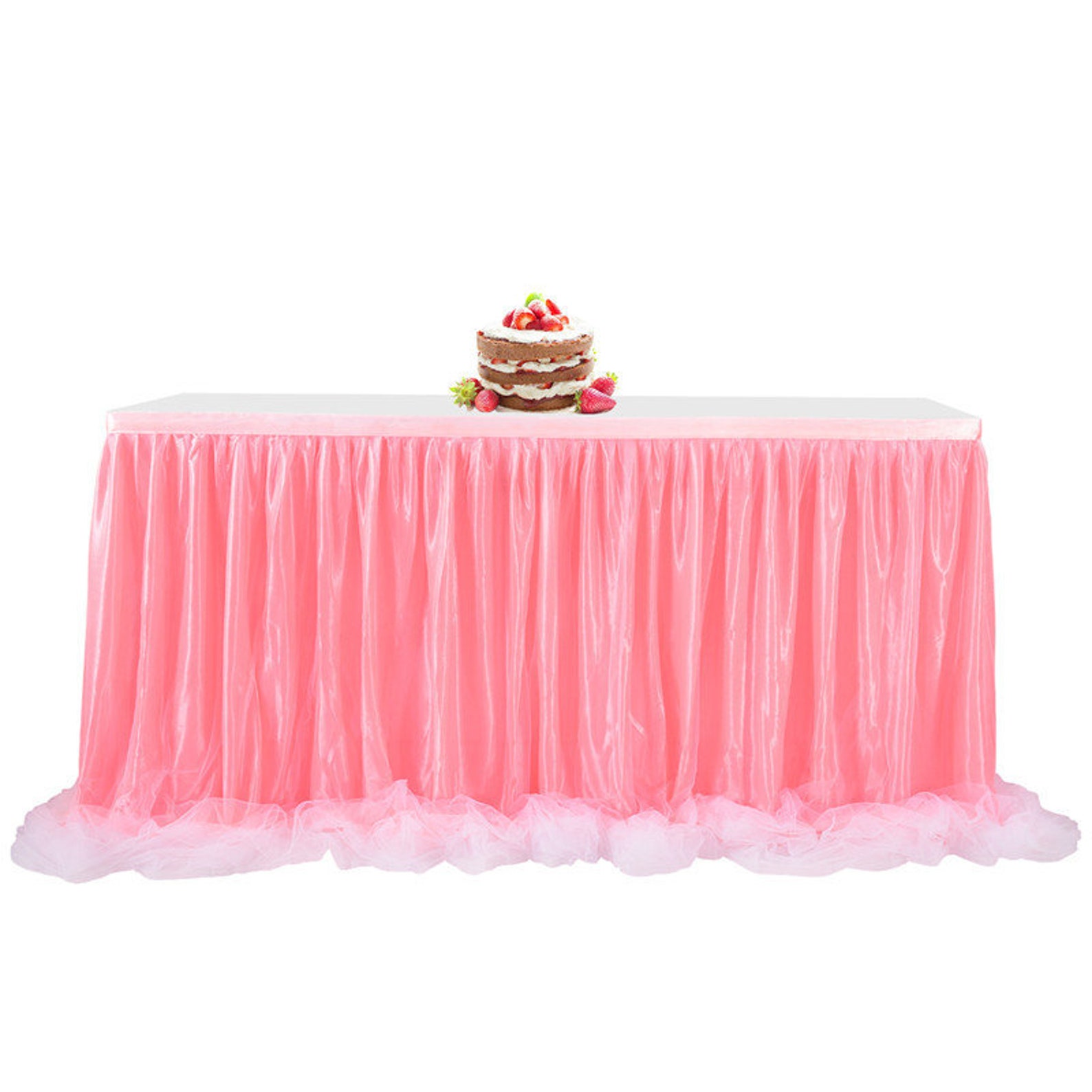 Multicolor Tutu Table Skirt Wedding Party Tulle Table Skirting Etsy