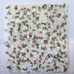 Bellissimi pannelli da parete floreali color avorio polveroso per pareti floreali per feste, negozi, matrimoni, baby shower, addio al nubilato, decorazioni per interni ed esterni.