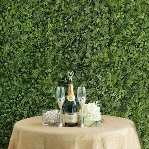 Grass Panels for Wedding Baby shower Birthday Party backdrop,Artificial Boxwood Hedge Locust Cypress Leaves Foliage Green Garden Wall Decor