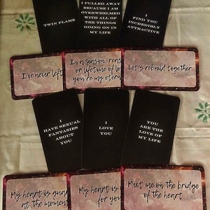 Le même jour/12 cartes à tartiner Twinflame Love Combo 5/Photo de 12 cartes/Auto-lecture/Service numérique/Même heure/*Pas d'achat de deck