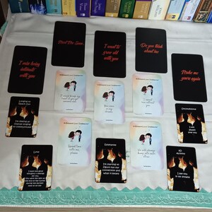 Stesso giorno/15 carte Love Spread Combo 17/immagine di 15 carte/Autolettura/Servizio digitale/Stessa ora/*Non acquistato dal mazzo/Nessuna interpretazione da parte del venditore