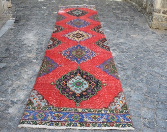 Turkish rug Small rug Oushak rug Cod5780 Bohemian rug Anatolian rug Doormat decor 2.2 x 4.9 ft Tribal area rug Vintage rug Wool rug