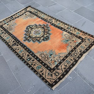 Bohemian rug, Vintage large rug, Turkish rug, Livingroom rug, 3.2 x 5.6 ft, Anatolian rug, Decorative rug, Wool rug, Kitchen rug, RLO1149 image 2
