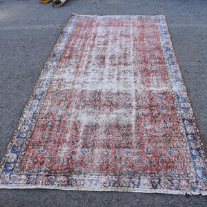 Hallway rug, Herki runner rug, Vintage rug, Handmade rug, Turkish rug 4.6 x 9.1 ft Natural wool rug, Floor rug, Turkish herki runner RL8870