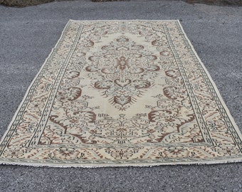 turkish rug, oriental rug, turkey rug, vintage area rug Free Shipping 6.3 x 9.8 ft unique rug, oushak rug, anatolian rug ,  RL2231