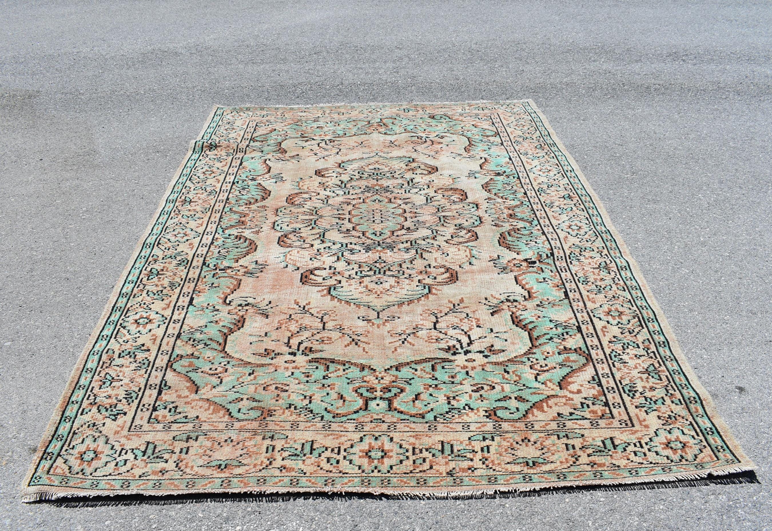 Vintage Oriental Rug, Turkish Rug, Handmade Rug, Large Area Rug