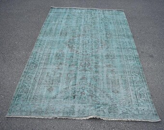 Türkischer Teppich, Oushak Teppich, Handgewebter Teppich, Boho Teppich, Wollteppich, Wollteppich 150 x 230 cm RL9308