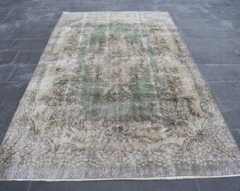 Turkish rug, Vintage large rug, Organic rug, Natural rug, Livingroom rug, Bohemian rug, Oriental rug, Home boho rug, 5.4 x 9.2 ft RL7046