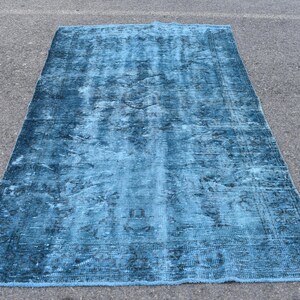 Wool rug, Handmade rug, Handmade rug, Turkish area rug, Wool vintage rug, Bohemian rug, Kitchen rug, Bedroom rug, 4.5 x 8.5 ft RLO1909