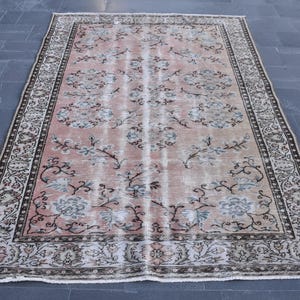 Vintage rug, Turkish rug, Large rug, Handmade rug, Home decor, Oriental rug, Rustic rug, Boho decor, Loft house decor, 5.4 x 8.7 ft RLO0229