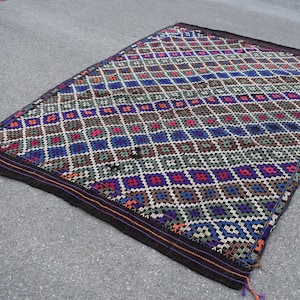 blue rug, bohemian rug, turkish kilim, vintage rug, wedding rug, 6.4 x 10 ft oversize rug, handmade kilim, turkey rug, oriental kilim RL6721