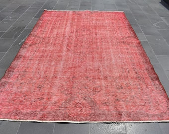 Vintage rug, Turkish rug, Handmade rug, Large rug, Anatolian rug, 6.0 x 9.2 ft  Oriental rug, Bohemian rug, Wool rug , Boho decor RLO1375