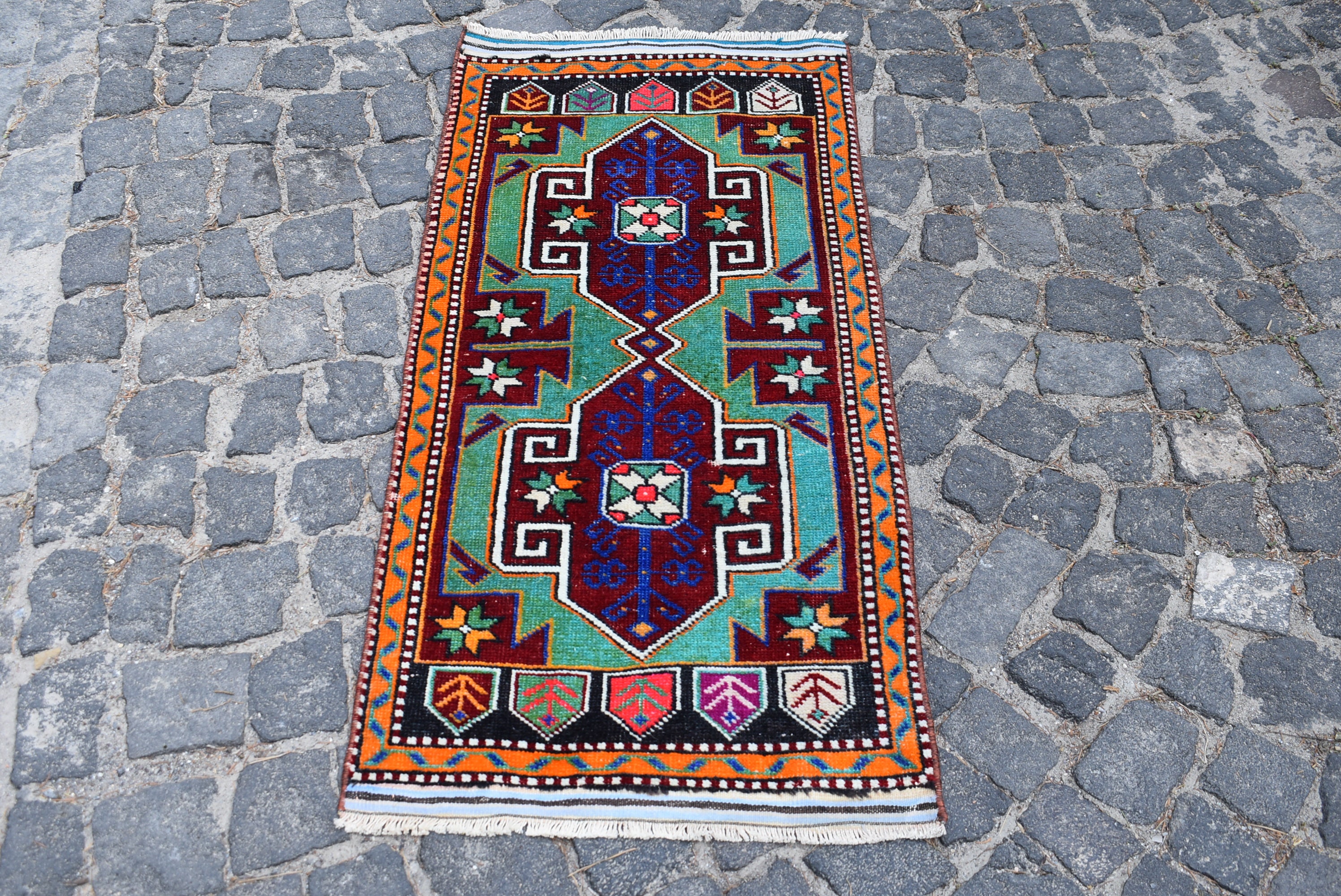 Vintage green rug ethnic rug home decoration decorative Etsy