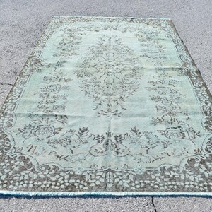 Large area rug, Turkish rug, Handmade rug, Vintage rug, Oversize rug, Oriental rug, Rustic decor, Bedroom rug, Rug, 5.6 x 9.3 ft RL7664