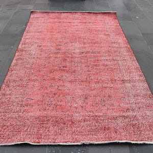 Turkish rug, Vintage rug, Handmade wool rug, Home decor, Floral rug, Large size rug, Boho decor, Bohemian rug, Floor rug 4.9 x 8.6 ft RL9396