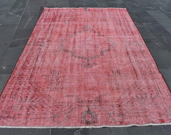 Home decor rug, Turkish rug, Large rug, Vintage rug, Diningroom rug 5.4 x 8.7 ft Oriental rug, Floor rug, Bohemian rug, Organic rug RL7902