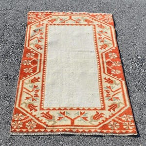 small rug, vintage tribal rug , FREE SHIPPING 2.4 x 4.1  ft area rug ,decorative hallway rug , bohemian rug , handknotted rug , RL6419