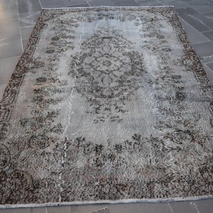 Home decor rug, Turkish rug, Large rug, Vintage rug, Diningroom rug 5.4 x 8.7 ft Oriental rug, Floor rug, Bohemian rug, Organic rug RL7634