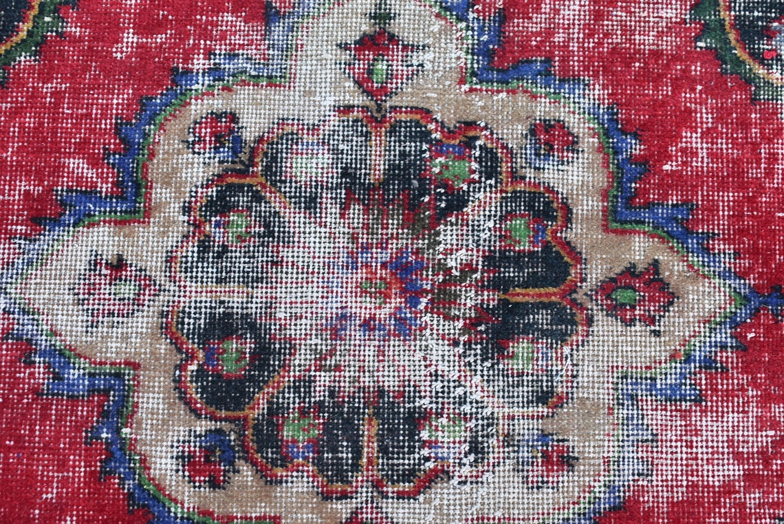 Bohemian Rug, Turkish Rug, Vintage Rug, Area Rug Free Shipping 4.7 X 12 ...