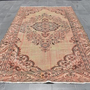 Turkish rug, Area rug, Floor rug, Vintage rug, Large rug  5.7 x 9.1 Ft Bohemian rug, Home decor rug, Handmade rug, Oriental rug RL8108
