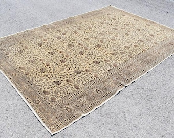 colorful turkish rug, area rug, bohemian rug, Free Shipping 6.4 x 9.2 ft turkey rug, entryway rug, boho  rug , bathroom rug, RL0502