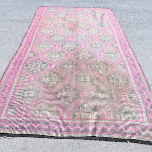 turkish kilim rug, area  kilim rug Free Shipping 5.5 x 10.8 ft livingroom rug, geometric wool rug oushak rug, large rug, boho rug RL2856
