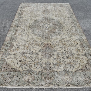 Home decor rug, Turkish rug, Large rug, Vintage rug, Diningroom rug 5.1 x 10 ft Oriental rug, Floor rug, Bohemian rug, Organic rug RL6337