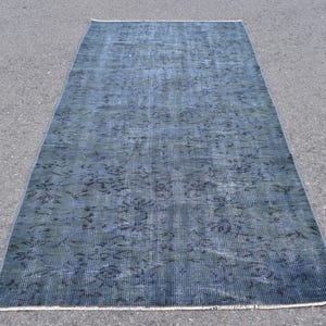 Turkish rug, Handmade rug, Vintage rug, Runner rug, Floor rug, Oushak decor, Hallway decor rug, Rustic decor rug, Carpet, 3.8 x 8 ft RL7851
