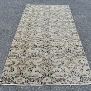Vintage rug, Turkish rug, Handmade rug, Organic wool rug, Oriental rug, Area rug, Home decor, Boho decor, Bohemian rug, 3.8 x 7.3 ft RL6989