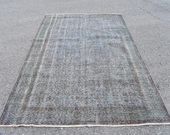 Turkish vintage rug, Large rug,  Handmade wool rug, Oriental rug, Bohemian rug, Livingroom rug, Carpet, Home decor 5.3 x 8.6 Ft RL7774