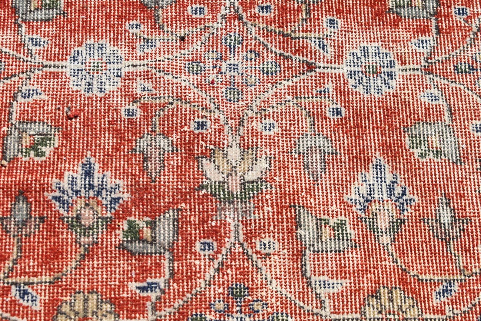 Vintage Red Floral Rug Turkish Rug Handmade Rug Large Rug - Etsy