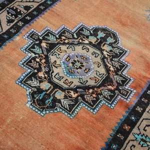 Bohemian rug, Vintage large rug, Turkish rug, Livingroom rug, 3.2 x 5.6 ft, Anatolian rug, Decorative rug, Wool rug, Kitchen rug, RLO1149 image 5