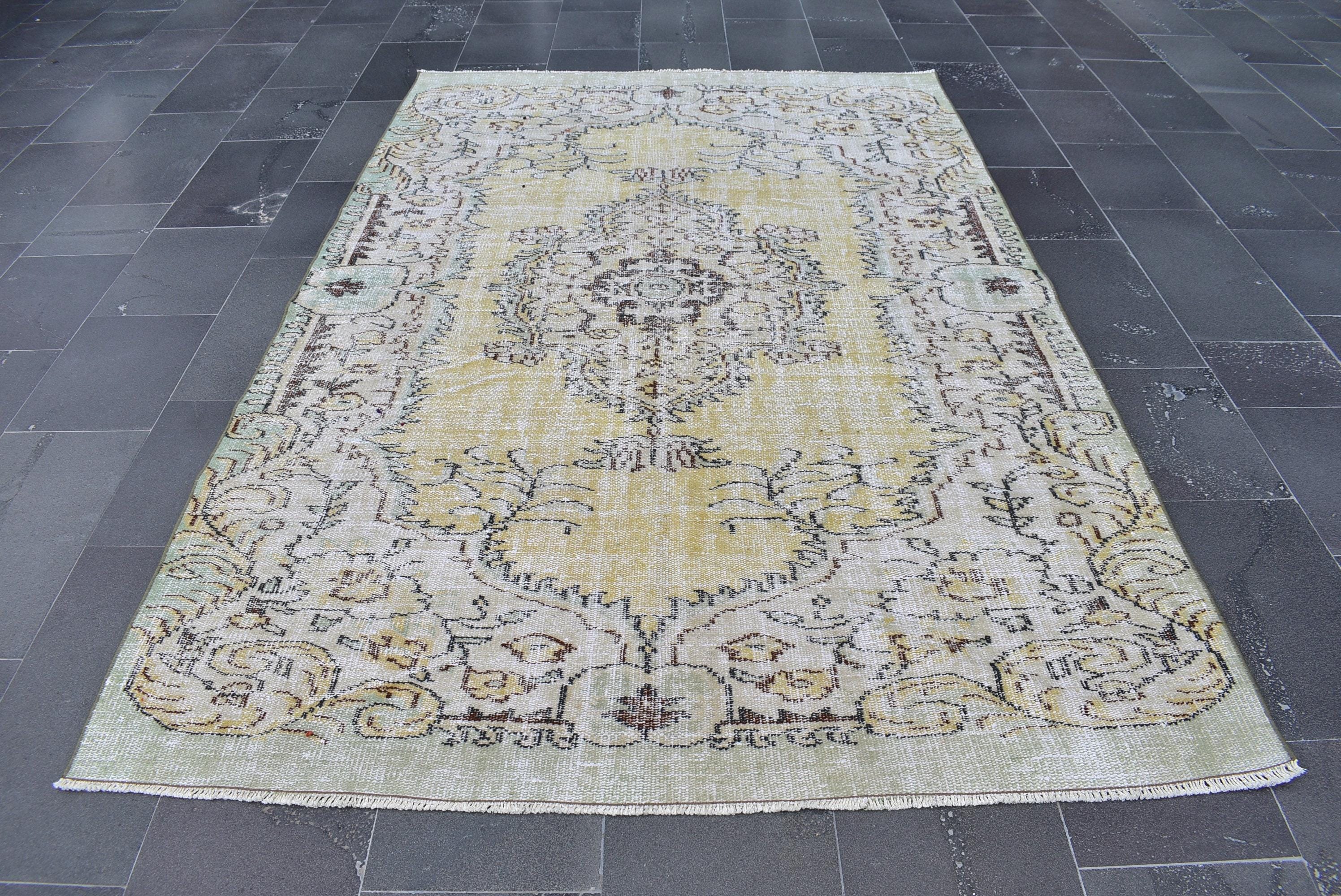85×198 ViNTAGE TURKiSH RUG Vintage Turkish Area Rug No. A1182 - 3.8' x 6.4' – Velvet