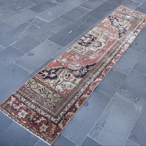 Runner rug, Turkish rug, Vintage handmade rug, Nomadic rug, Home decor, Bohemian rug, Hallway rug, Oriental rug, Carpet 2.1 x 9.3 Ft RLO1939