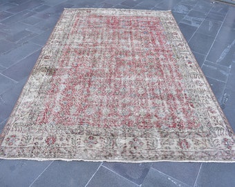 Colorful kilim rug, Turkish large kilim rug, Handmade rug, Vintage rug, Home decor, Geometric rug, Rustic decor, 6.1 x 9.6 ft RLO1418