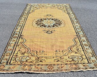 Turkish rug, Vintage rug, Corridor rug, Runner rug, Herki rug 5.4 x 9.2 ft  Kitchen rug, Bohemian rug, Stair rug, Boho decor rug RLO0329