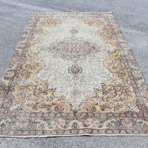 Turkish rug, Large area rug, Vintage rug, Diningroom rug 5.3 x 9.7 ft Oriental rug, Wool rug, Boho rug, Organic rug, Old rug RL4818
