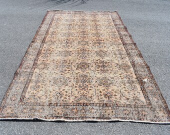 Vintage rug, Turkish rug, Handmade rug, Large rug, Anatolian rug, 5.4 x 9.2 ft  Oriental rug, Bohemian rug, Wool rug , Boho decor RLO0112