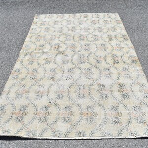 Vintage rug, Turkish rug, Handmade rug, Organic wool rug, Oriental rug, Area rug, Home decor, Boho decor, Bohemian rug, 5.2 x 8.2 ft RL8754