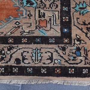 Bohemian rug, Vintage large rug, Turkish rug, Livingroom rug, 3.2 x 5.6 ft, Anatolian rug, Decorative rug, Wool rug, Kitchen rug, RLO1149 image 8