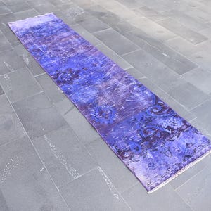 Runner rug, Turkish rug, Vintage handmade rug, Nomadic rug, Home decor, Bohemian rug, Hallway rug, Oriental rug, Carpet 2.1 x 9.1 Ft RL8901
