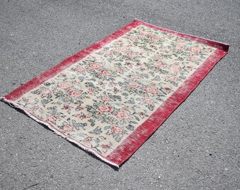 Oushak Teppichläufer, Türkischer Teppich, Vintage Teppich, Handgeknüpfter Teppich, Wollteppich, Korridorteppich, Kelimteppich 100 x 250 cm RL9271