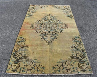 Bohemian rug , handwoven kilim rug , turkish kilim  rug Free Shipping 4.3 x 7.6 ft vintage kilim rug ,  large  wool rug , tribal rug RL4663