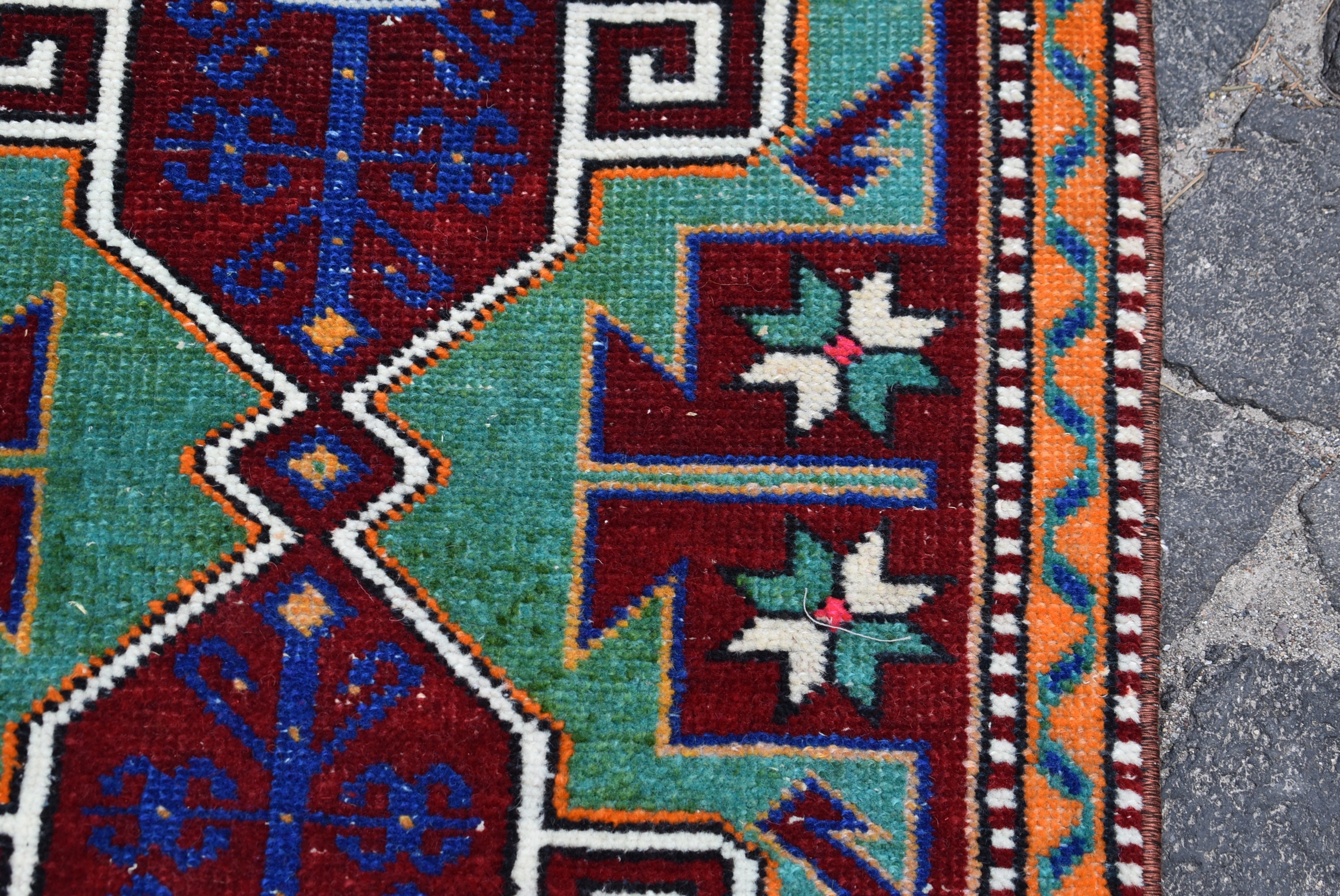 Vintage green rug ethnic rug home decoration decorative Etsy